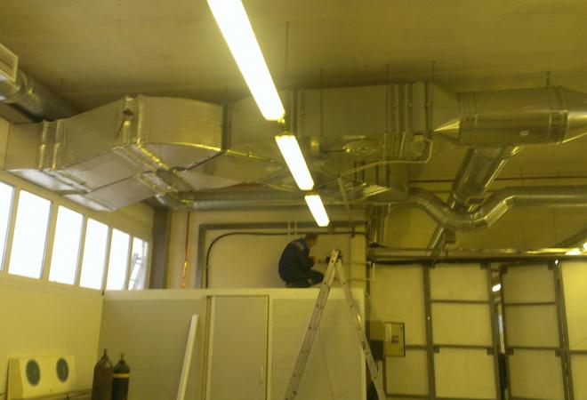 Вентиляция производственных помещений. ЗАО 