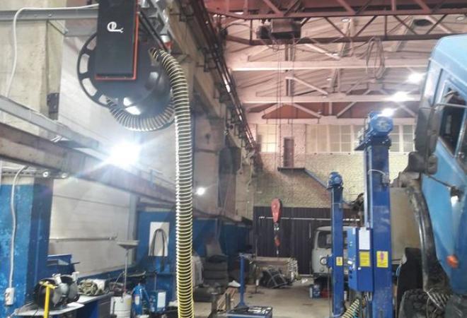 Монтаж систем вентиляции ремонтной зоны «Мосгипротранс» Тверь